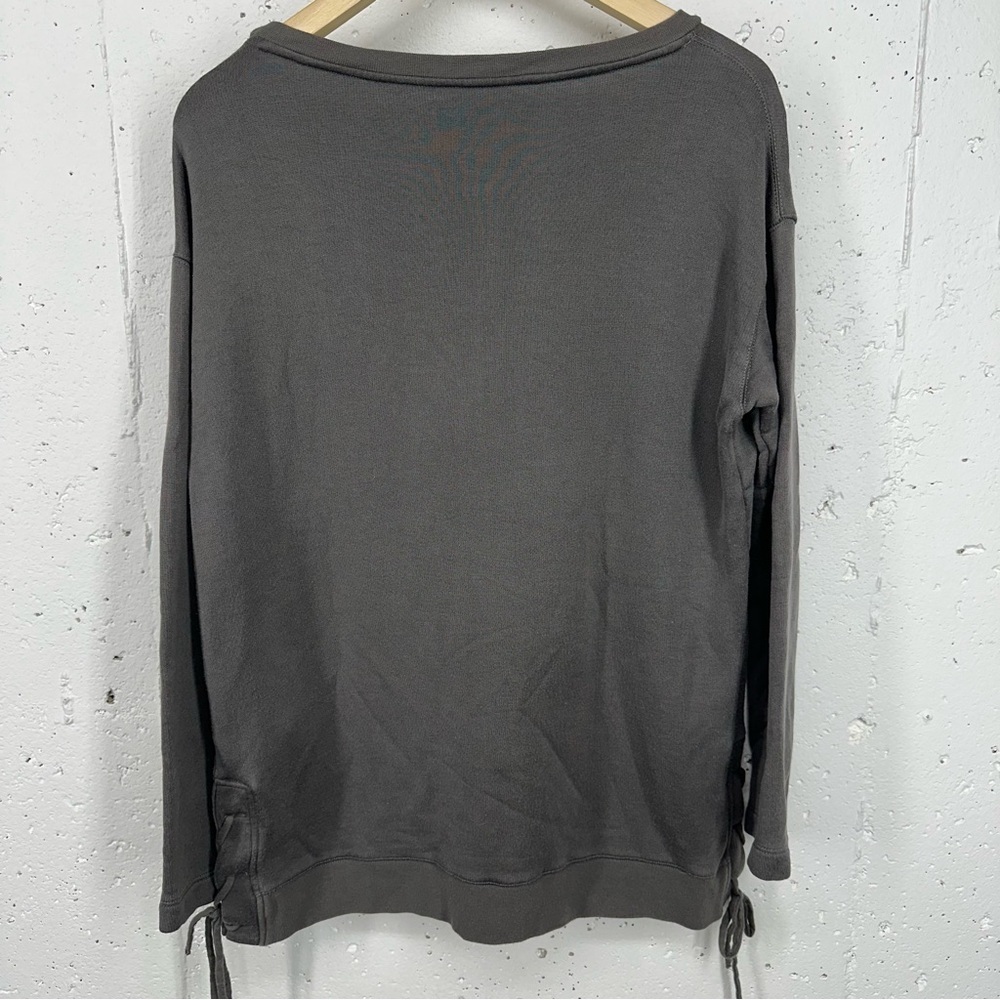 Majestic Filatures Women's Size 2 Small Gray Tie Side Boatneck Shirt - Picture 7 of 16